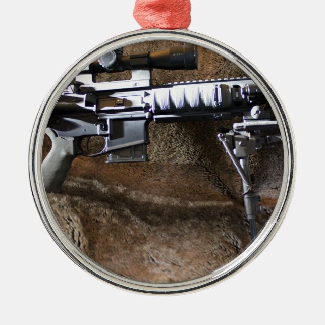 Ornamento De Metal AR-15 tático (Frente)