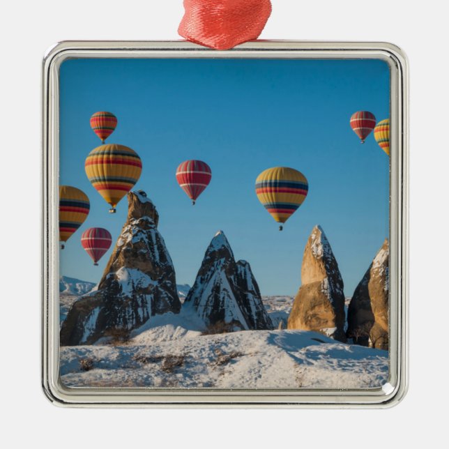 Ornamento De Metal Ar quente que Ballooning em Cappadocia (Frente)