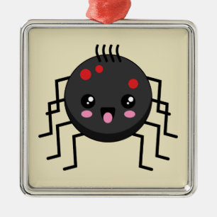Ornamento De Metal Aranha Kawaii Cute