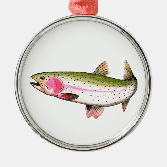 Ornamento De Metal Arco-Arco-Arco Pescar Voo (Frente)