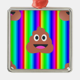 Ornamento De Metal arco-íris emoji