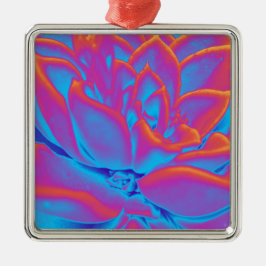 Ornamento De Metal Arco-íris - Planta suculenta