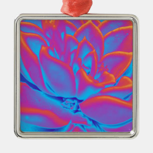 Ornamento De Metal Arco-íris - Planta suculenta