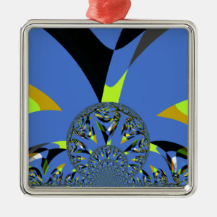 Ornamento De Metal Arcos legal com Esferas Fractais Design de Arte