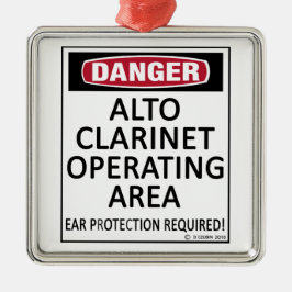 Ornamento De Metal Área de Operação Alto Clarinet