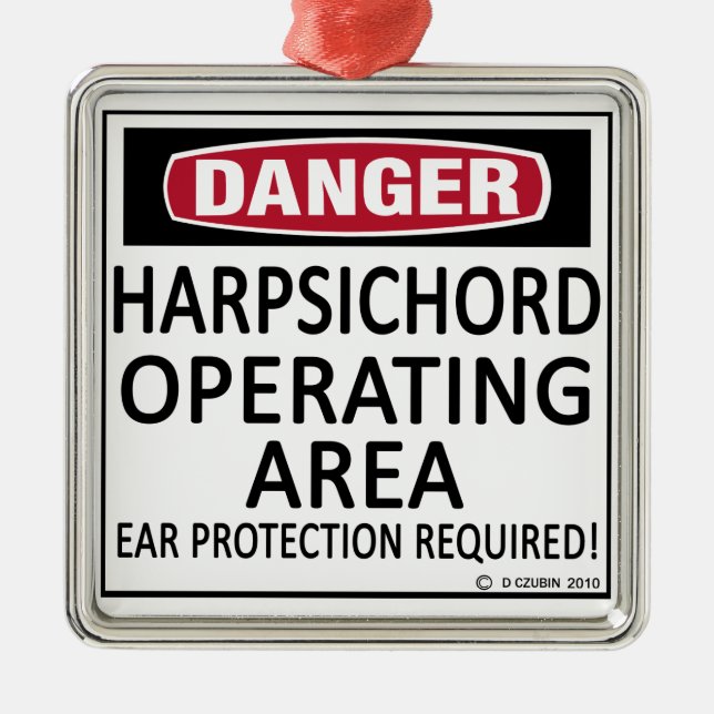 Ornamento De Metal Área de Operação do Cravista (Frente)