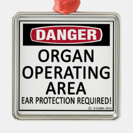 Ornamento De Metal Área de operação do órgão