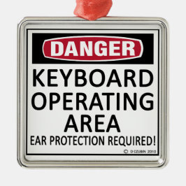 Ornamento De Metal Área de operação do teclado