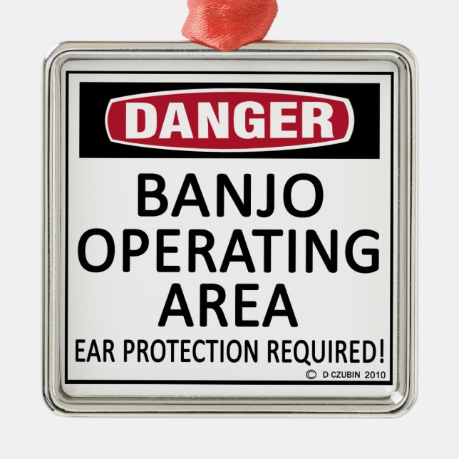 Ornamento De Metal Área operacional do Banjo (Frente)