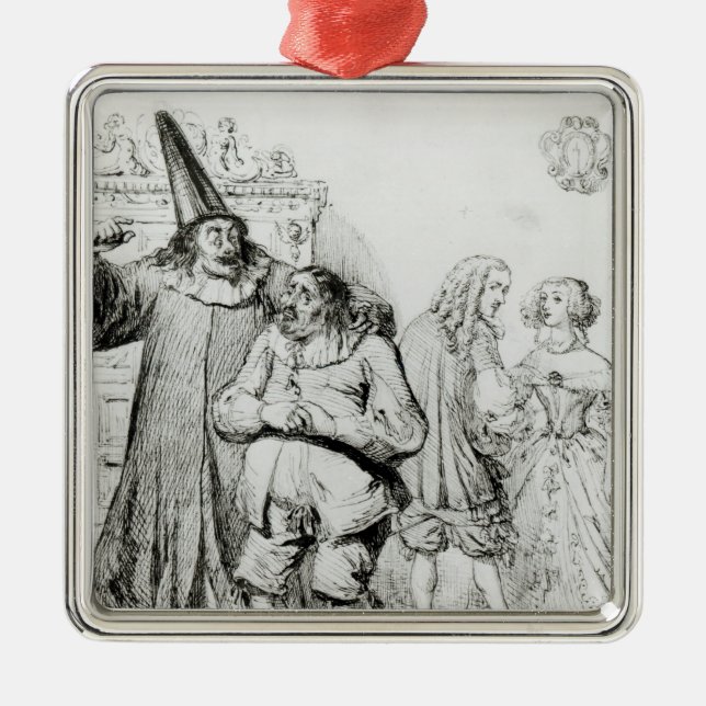 Ornamento De Metal Argão e Monsieur Purgon (Frente)