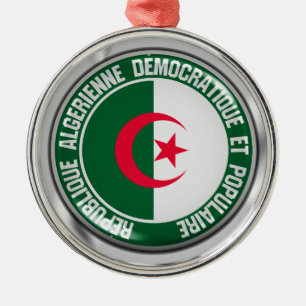 Ornamento De Metal Argélia Round Emblem