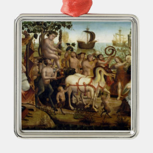 Ornamento De Metal Ariadne em Naxos, da história de Theseus (óleo o