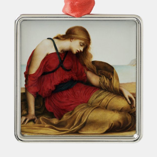 Ornamento De Metal Ariadne em Naxos (Mito Grego Clássico) (Frente)