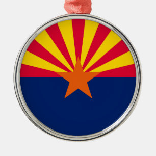 Ornamento De Metal Arizona de Design de Sinalizador de Estado de