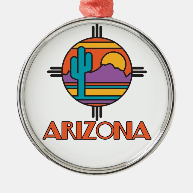 Ornamento De Metal Arizona Mandella Ornament (Frente)