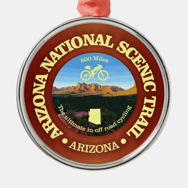 Ornamento De Metal Arizona NST (ciclismo c) (Frente)