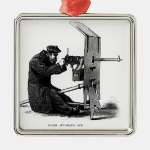 Ornamento De Metal Arma automática do máximo