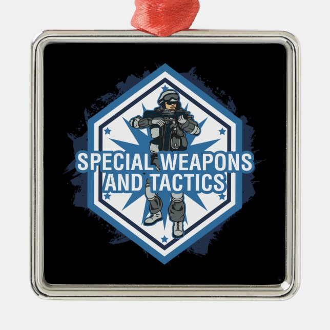 Ornamento De Metal Armas especiais e táticas (Frente)