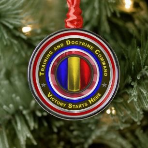 Ornamento De Metal Army Training and Doctrine Command Keepsake Christ