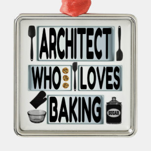 Ornamento De Metal Arquiteto ama Baking