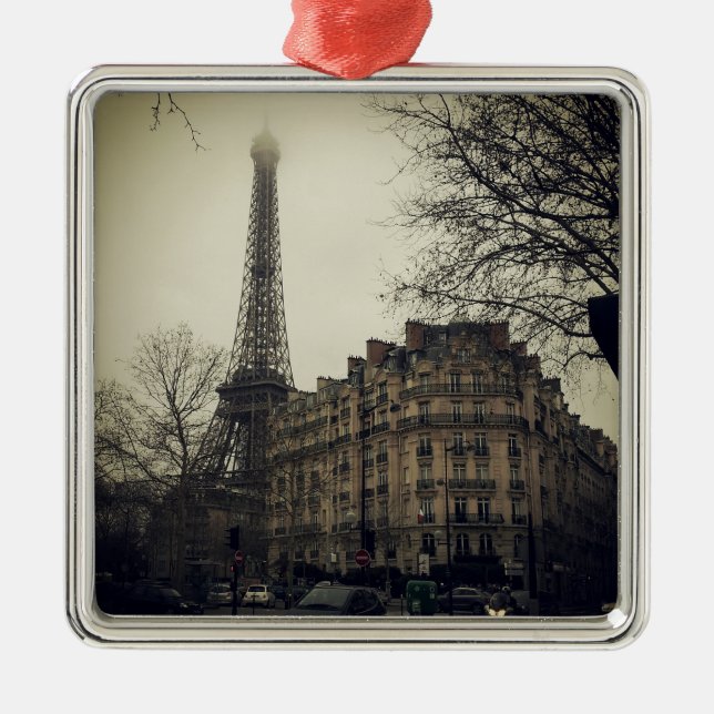 Ornamento De Metal Arquitetura Eiffel Tower Paris (Frente)