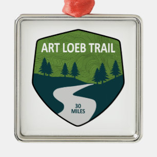 Ornamento De Metal Art Loeb Trail Carolina do Norte