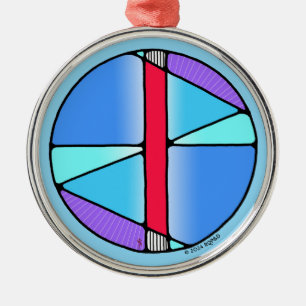 Ornamento De Metal Art Nouveau Isa Rune of Stilness