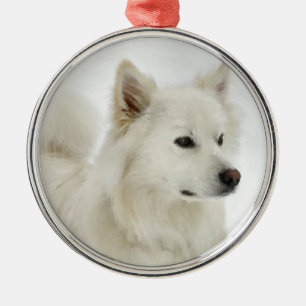 Ornamento De Metal Arte americana do cão Eskimo