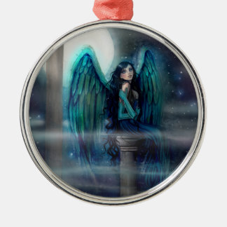 Ornamento De Metal Arte de Fantasia do Anjo Guia Espiritual por Molly