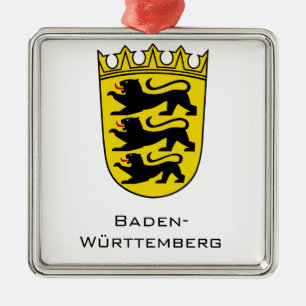 Ornamento De Metal Arte do Brasão de Armas do Estado de Baden-Württem