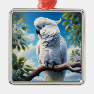 Ornamento De Metal Arte do Cockatoo