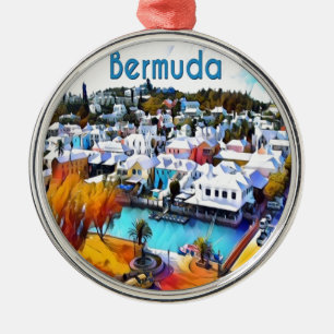 Ornamento De Metal Arte Pop Bermudas