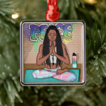 Arte Urbana | Mulher Bonito que faz meditação