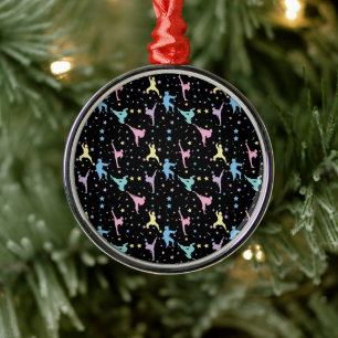 Ornamento De Metal Artes Marciais Karate Abstrato Estrelas Brilhos