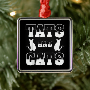 Ornamento De Metal Artista De Tatuagem Do Amante de os animais De Gat