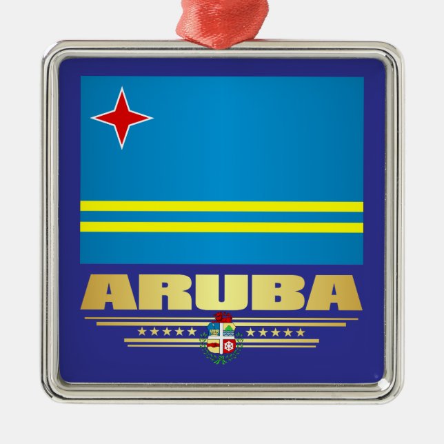 Ornamento De Metal Aruba (Frente)