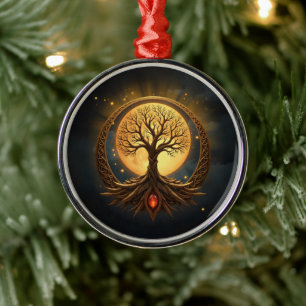 Ornamento De Metal Árvore da Vida – Iluminação ao Luar