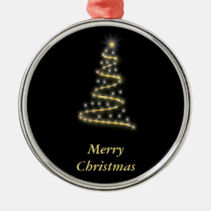 Ornamento De Metal Árvore de Natal brilhante