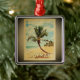 Ornamento De Metal Árvore de Palma de Viagens vintage das Ilhas Cayma (Tree)