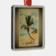 Ornamento De Metal Árvore de Palma de Viagens vintage das Ilhas Cayma (Right)