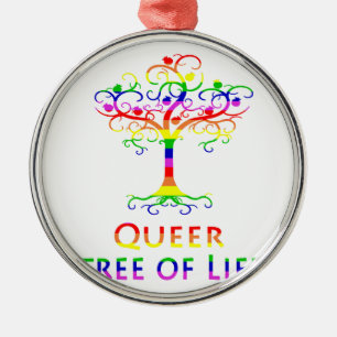 Ornamento De Metal Árvore de vida estranha Zazzle.png
