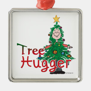 Ornamento De Metal Árvore Natal Hugger