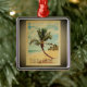 Ornamento De Metal Árvore Palm de Viagens vintage Turks Caicos (Tree)