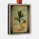 Ornamento De Metal Árvore Palm de Viagens vintage Turks Caicos (Right)