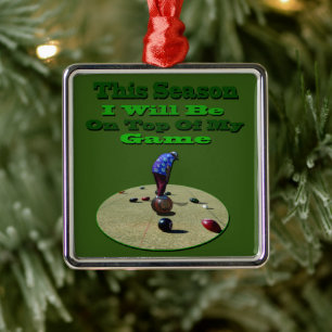 Ornamento De Metal As Bolas Engraçadas Estão No Topo,