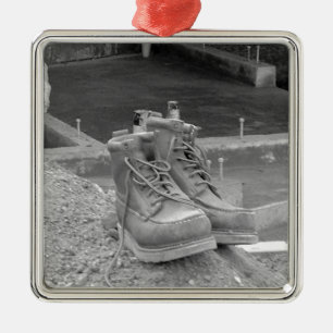 Ornamento De Metal As botas de homem de funcionamento