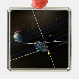 Ornamento De Metal As cinco espaçonaves THEMIS em órbita