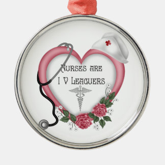 Ornamento De Metal As enfermeiras são os jogadores da liga IV