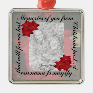 Ornamento De Metal As memórias do Natal, personalizam