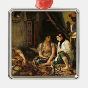 Ornamento De Metal As mulheres de Argel em seu apartamento, 1834